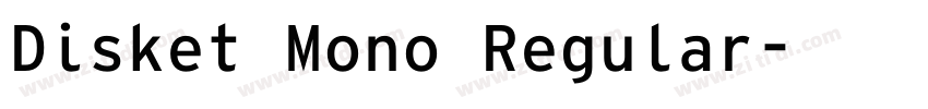 Disket Mono Regular字体转换